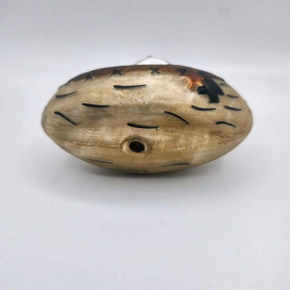 Rustic Santa Canoe Ornament Northwoods Christmas Cabin Lodge ‎ Outdoor Decor
